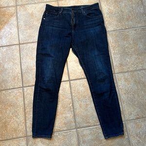 AG Adriano Goldschmied The Farrah Skinny Ankle jeans, high rise, blue, 29R